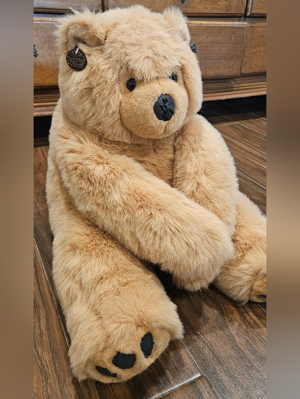 Vtg Scarborough Collection Plush Bear With Velcro Arms